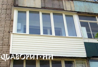 Внешняя отделка балкона сайдингом