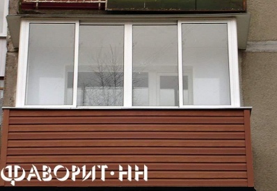 Внешняя отделка балкона сайдингом