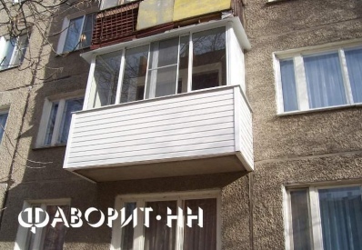 Внешняя отделка балкона сайдингом