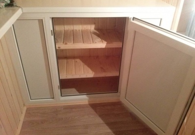 Шкаф на балконе внутри Шкаф на балконе внутри