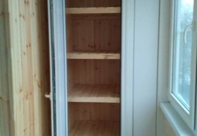 Шкаф на балконе внутри Шкаф на балконе внутри