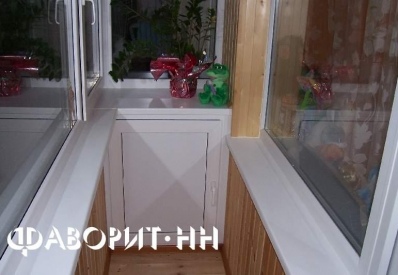 Внутренняя отделка балкона