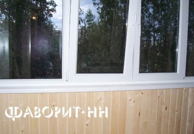 Внутренняя отделка балкона деревом