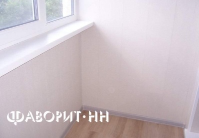 Внутренняя отделка балкона деревом