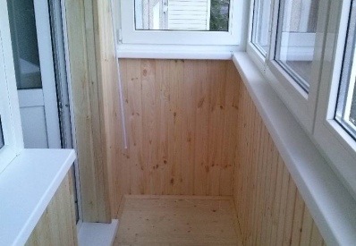 Внутренняя отделка балкона