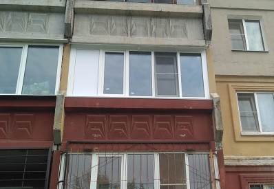 Остекление лоджии 3.4 метра 5-ти камерным профилем