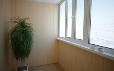 Внутреняя отделка застекленного балкона