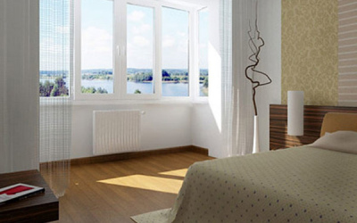 Совмещение балкона со спальней